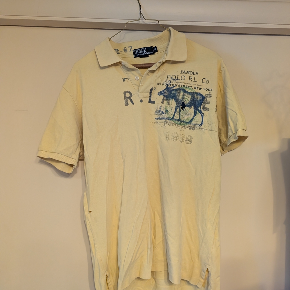 Polo by Ralph Lauren Men's Cream Shirt